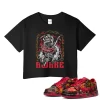 TeeVivo Nike SB Dunk Low The Wizard of Oz Poppy Field Crop Top Match Awake Graphic FZ1291-600