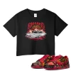 TeeVivo Nike SB Dunk Low The Wizard of Oz Poppy Field Crop Top Match Blessed Graphic FZ1291-600