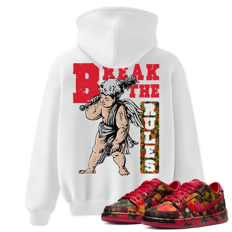 TeeVivo Nike SB Dunk Low The Wizard of Oz Poppy Field Hoodie Match Break the rules Graphic FZ1291-600