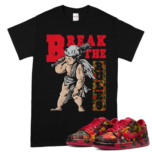 TeeVivo Nike SB Dunk Low The Wizard of Oz Poppy Field T-Shirt Match Break the rules Graphic FZ1291-600
