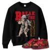 TeeVivo Nike SB Dunk Low The Wizard of Oz Poppy Field Sweatshirt Match Break the rules Graphic FZ1291-600