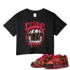 TeeVivo Nike SB Dunk Low The Wizard of Oz Poppy Field Crop Top Match Crime Graphic FZ1291-600