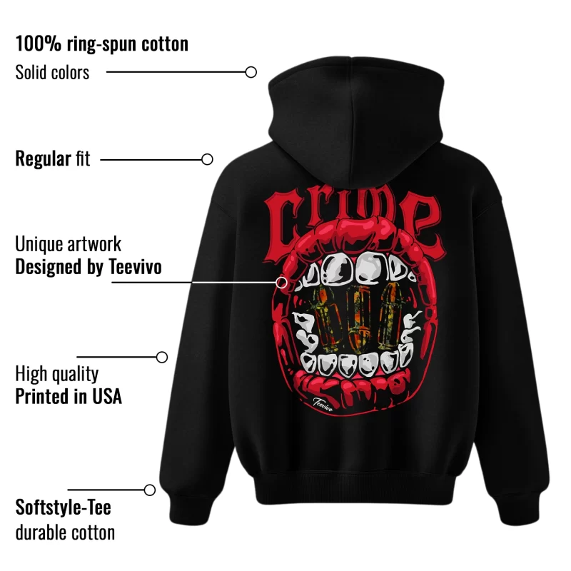 TeeVivo Nike SB Dunk Low The Wizard of Oz Poppy Field Hoodie Match Crime Graphic FZ1291-600