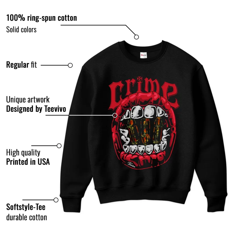 TeeVivo Nike SB Dunk Low The Wizard of Oz Poppy Field Sweatshirt Match Crime Graphic FZ1291-600