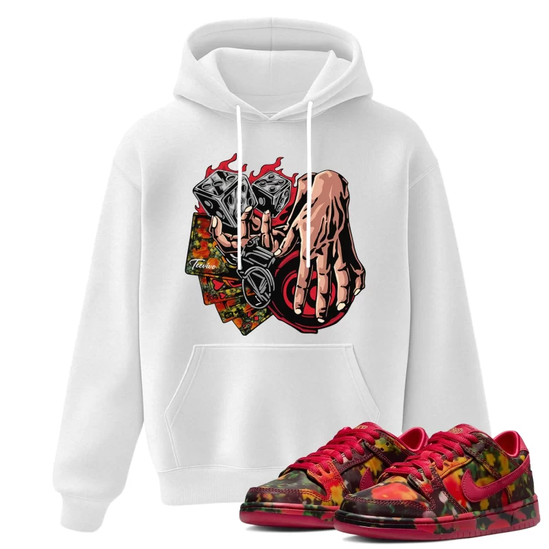 TeeVivo Nike SB Dunk Low The Wizard of Oz Poppy Field Hoodie Match Gambling Graphic FZ1291-600