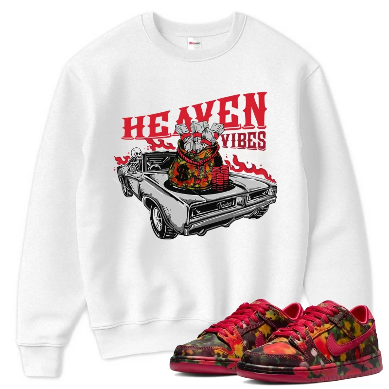 TeeVivo Nike SB Dunk Low The Wizard of Oz Poppy Field Sweatshirt Match Heaven vibes Graphic FZ1291-600