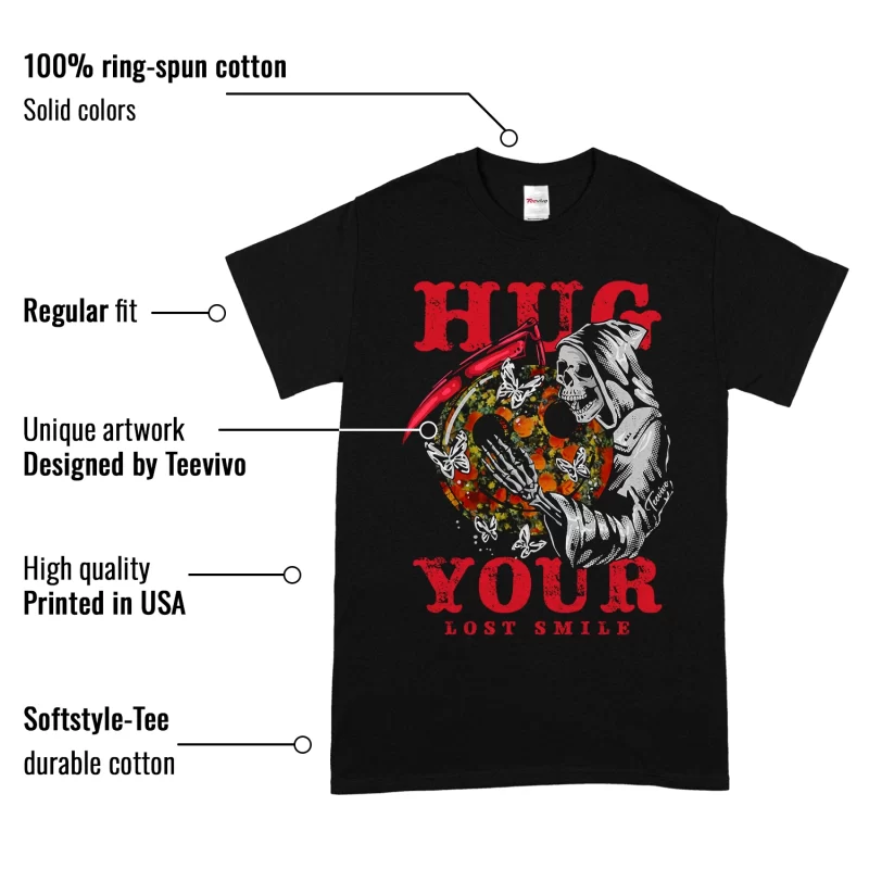 TeeVivo Nike SB Dunk Low The Wizard of Oz Poppy Field T-Shirt Match Hug your lost smile Graphic FZ1291-600