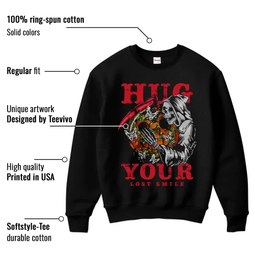 TeeVivo Nike SB Dunk Low The Wizard of Oz Poppy Field Sweatshirt Match Hug your lost smile Graphic FZ1291-600