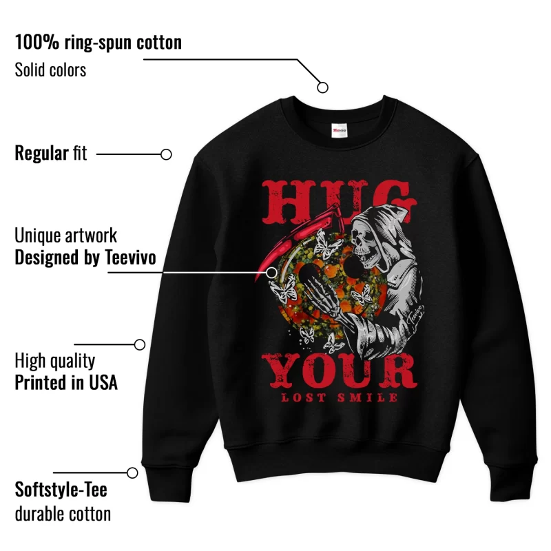 TeeVivo Nike SB Dunk Low The Wizard of Oz Poppy Field Sweatshirt Match Hug your lost smile Graphic FZ1291-600
