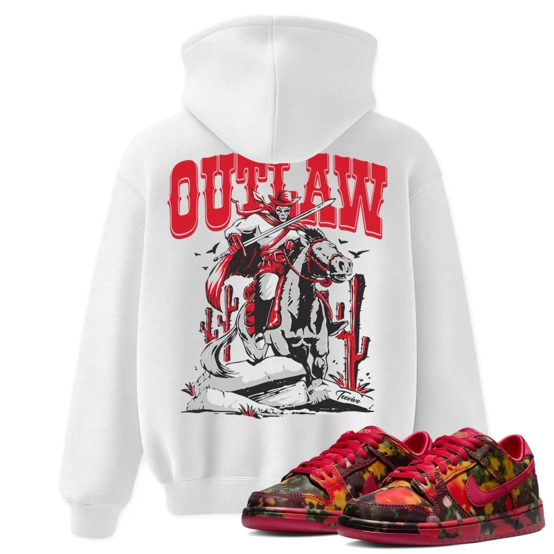 TeeVivo Nike SB Dunk Low The Wizard of Oz Poppy Field Hoodie Match Outlaw Graphic FZ1291-600