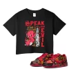 TeeVivo Nike SB Dunk Low The Wizard of Oz Poppy Field Crop Top Match Speak no evil Graphic FZ1291-600