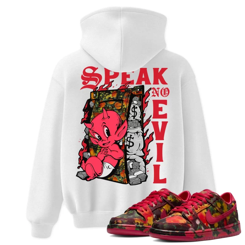 TeeVivo Nike SB Dunk Low The Wizard of Oz Poppy Field Hoodie Match Speak no evil Graphic FZ1291-600