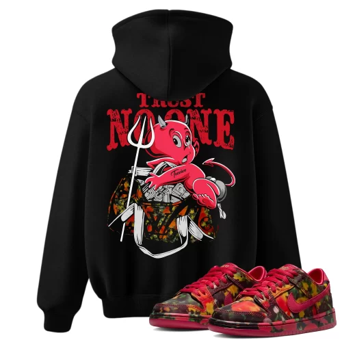TeeVivo Nike SB Dunk Low The Wizard of Oz Poppy Field Hoodie Match Trust no one Graphic FZ1291-600