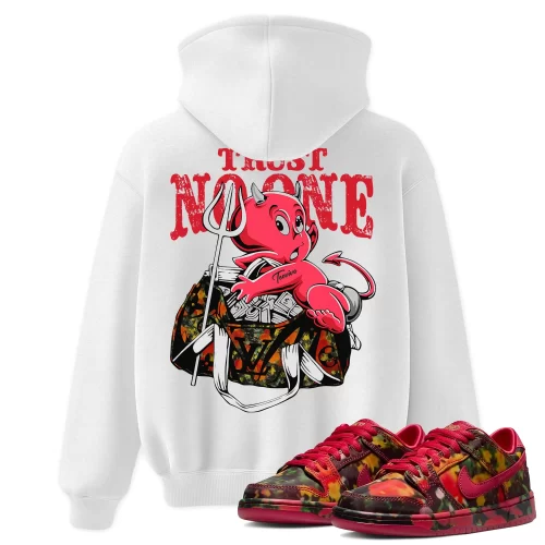 TeeVivo Nike SB Dunk Low The Wizard of Oz Poppy Field Hoodie Match Trust no one Graphic FZ1291-600
