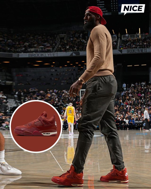 LeBron James Rocks the “Brick-by-Brick” Nigel Sylvester x Air Jordan 4s