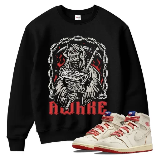 TeeVivo Jordan 1 High Rare Air Cinnabar Sweatshirt, Awake Sweatshirt, High Rare Air Cinnabar 1s Sweatshirt, Jordan 1 Outfit