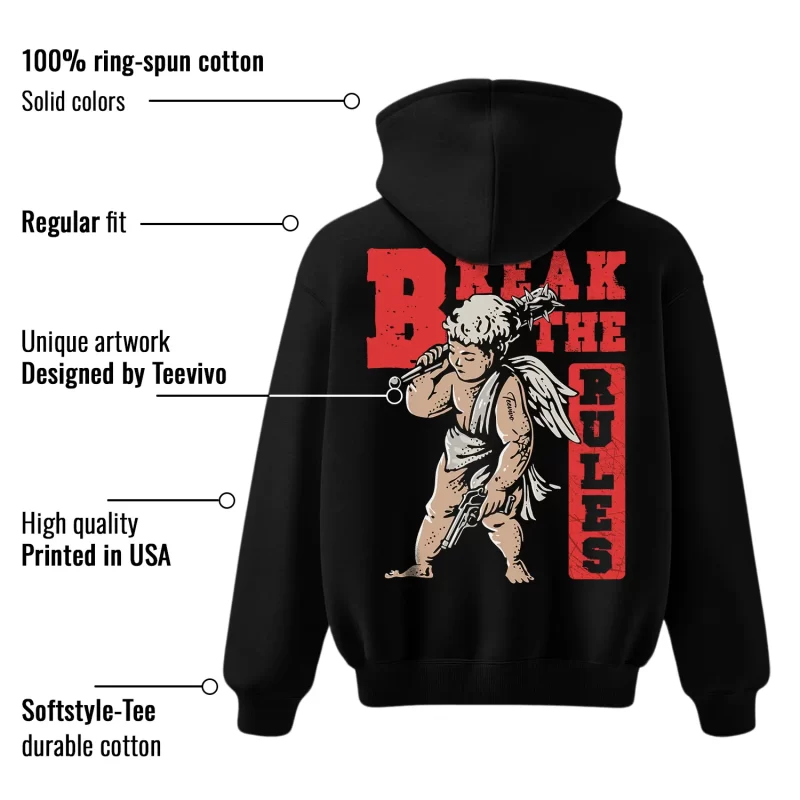 TeeVivo Jordan 1 High Rare Air Cinnabar Hoodie, Break the rules Hoodie, High Rare Air Cinnabar 1s Hoodie, Jordan 1 Outfit