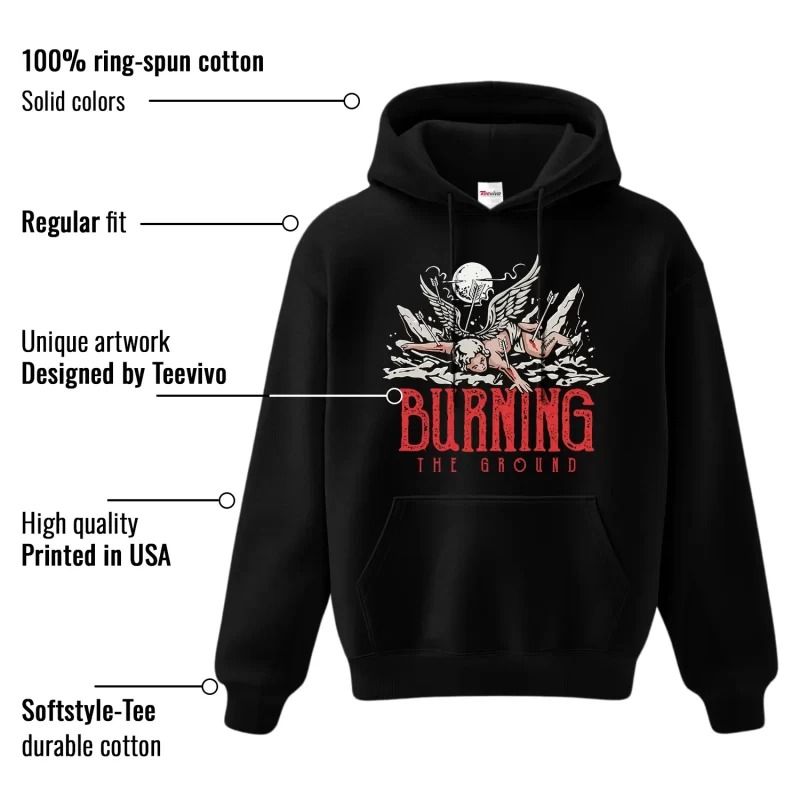 TeeVivo Jordan 1 High Rare Air Cinnabar Hoodie, Burning the ground Hoodie, High Rare Air Cinnabar 1s Hoodie, Jordan 1 Outfit