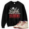 TeeVivo Jordan 1 High Rare Air Cinnabar Sweatshirt, Burning the ground Sweatshirt, High Rare Air Cinnabar 1s Sweatshirt, Jordan 1 Outfit