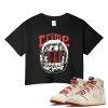 TeeVivo Jordan 1 High Rare Air Cinnabar Crop Top, Crime Crop Top, High Rare Air Cinnabar 1s Crop Top, Jordan 1 Outfit