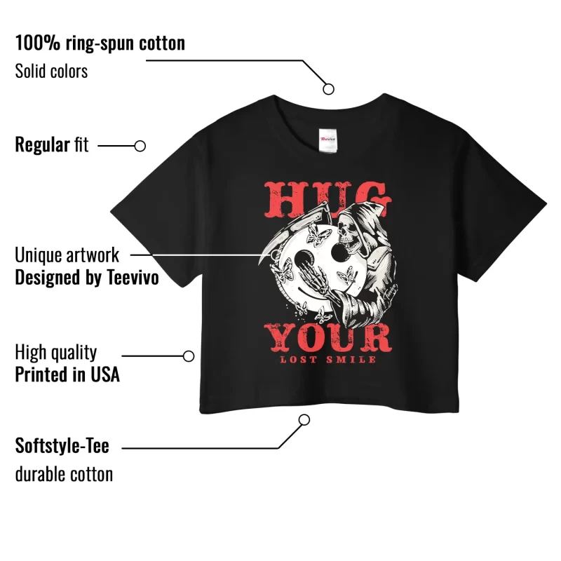 TeeVivo Jordan 1 High Rare Air Cinnabar Crop Top, Hug your lost smile Crop Top, High Rare Air Cinnabar 1s Crop Top, Jordan 1 Outfit