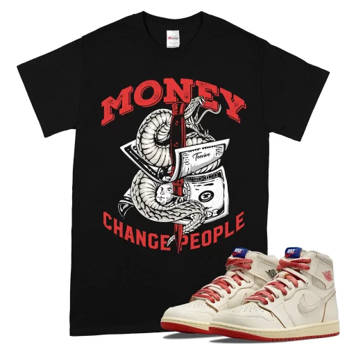 TeeVivo Jordan 1 High Rare Air Cinnabar Shirt, Money change people Shirt, High Rare Air Cinnabar 1s Shirt, Jordan 1 Outfit