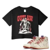 TeeVivo Jordan 1 High Rare Air Cinnabar Crop Top, Outlaw Crop Top, High Rare Air Cinnabar 1s Crop Top, Jordan 1 Outfit