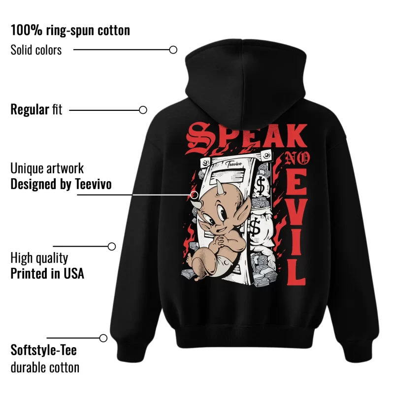 TeeVivo Jordan 1 High Rare Air Cinnabar Hoodie, Speak no evil Hoodie, High Rare Air Cinnabar 1s Hoodie, Jordan 1 Outfit