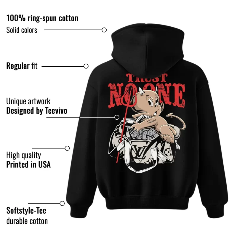 TeeVivo Jordan 1 High Rare Air Cinnabar Hoodie, Trust no one Hoodie, High Rare Air Cinnabar 1s Hoodie, Jordan 1 Outfit