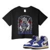 TeeVivo Jordan 1 High Rare Air Deep Royal Blue Crop Top, Awake Crop Top, High Rare Air Deep Royal Blue 1s Crop Top, Jordan 1 Outfit
