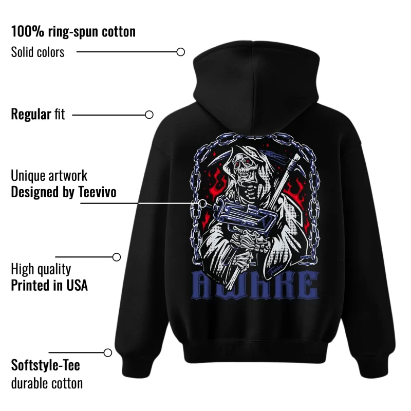 TeeVivo Jordan 1 High Rare Air Deep Royal Blue Hoodie, Awake Hoodie, High Rare Air Deep Royal Blue 1s Hoodie, Jordan 1 Outfit