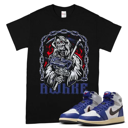 TeeVivo Jordan 1 High Rare Air Deep Royal Blue Shirt, Awake Shirt, High Rare Air Deep Royal Blue 1s Shirt, Jordan 1 Outfit