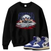 TeeVivo Jordan 1 High Rare Air Deep Royal Blue Sweatshirt, Blessed Sweatshirt, High Rare Air Deep Royal Blue 1s Sweatshirt, Jordan 1 Outfit
