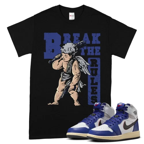 TeeVivo Jordan 1 High Rare Air Deep Royal Blue Shirt, Break the rules Shirt, High Rare Air Deep Royal Blue 1s Shirt, Jordan 1 Outfit