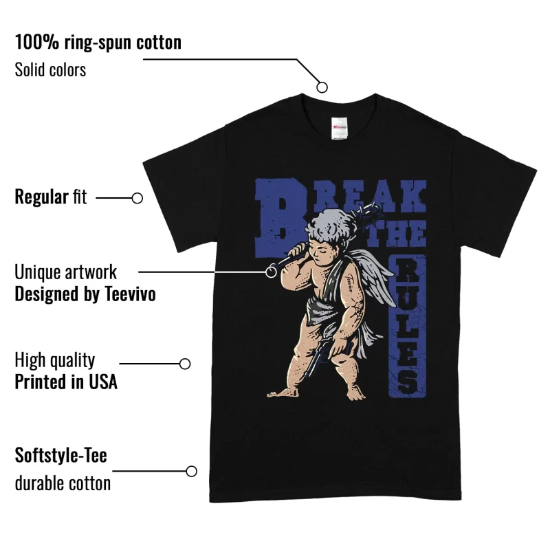 TeeVivo Jordan 1 High Rare Air Deep Royal Blue Shirt, Break the rules Shirt, High Rare Air Deep Royal Blue 1s Shirt, Jordan 1 Outfit