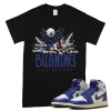 TeeVivo Jordan 1 High Rare Air Deep Royal Blue Shirt, Burning the ground Shirt, High Rare Air Deep Royal Blue 1s Shirt, Jordan 1 Outfit