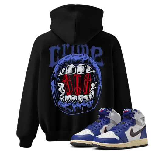 TeeVivo Jordan 1 High Rare Air Deep Royal Blue Hoodie, Crime Hoodie, High Rare Air Deep Royal Blue 1s Hoodie, Jordan 1 Outfit