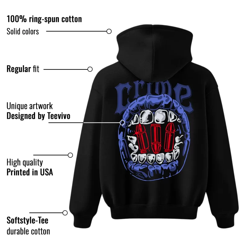 TeeVivo Jordan 1 High Rare Air Deep Royal Blue Hoodie, Crime Hoodie, High Rare Air Deep Royal Blue 1s Hoodie, Jordan 1 Outfit
