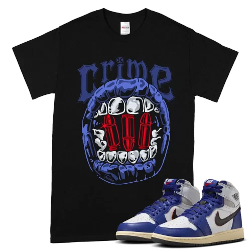 TeeVivo Jordan 1 High Rare Air Deep Royal Blue Shirt, Crime Shirt, High Rare Air Deep Royal Blue 1s Shirt, Jordan 1 Outfit