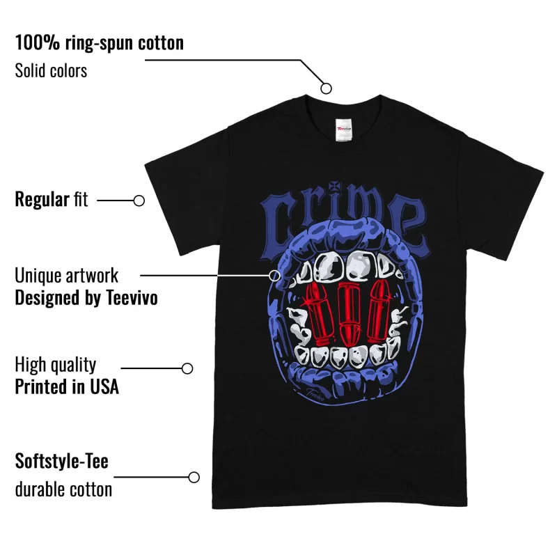 TeeVivo Jordan 1 High Rare Air Deep Royal Blue Shirt, Crime Shirt, High Rare Air Deep Royal Blue 1s Shirt, Jordan 1 Outfit