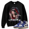 TeeVivo Jordan 1 High Rare Air Deep Royal Blue Sweatshirt, God Daaamn Sweatshirt, High Rare Air Deep Royal Blue 1s Sweatshirt, Jordan 1 Outfit