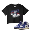 TeeVivo Jordan 1 High Rare Air Deep Royal Blue Crop Top, Heaven vibes Crop Top, High Rare Air Deep Royal Blue 1s Crop Top, Jordan 1 Outfit