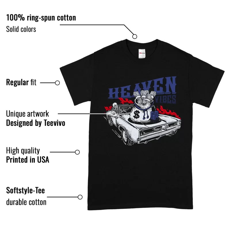 TeeVivo Jordan 1 High Rare Air Deep Royal Blue Shirt, Heaven vibes Shirt, High Rare Air Deep Royal Blue 1s Shirt, Jordan 1 Outfit