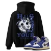 TeeVivo Jordan 1 High Rare Air Deep Royal Blue Hoodie, Hug your lost smile Hoodie, High Rare Air Deep Royal Blue 1s Hoodie, Jordan 1 Outfit