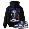 TeeVivo Jordan 1 High Rare Air Deep Royal Blue Hoodie, Outlaw Hoodie, High Rare Air Deep Royal Blue 1s Hoodie, Jordan 1 Outfit
