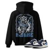TeeVivo Jordan 1 Low Obsidian UNC Hoodie, Awake Hoodie, Low Obsidian UNC 1s Hoodie, Jordan 1 Outfit