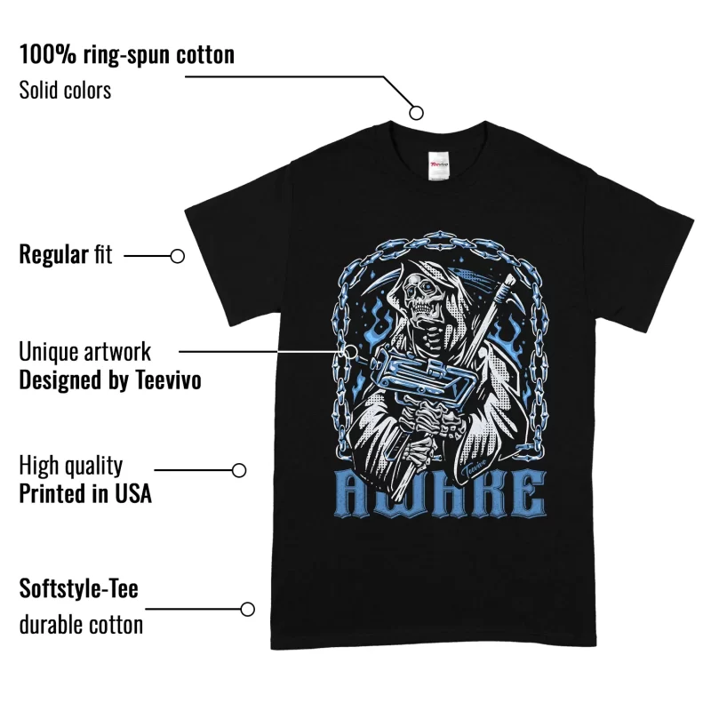 TeeVivo Jordan 1 Low Obsidian UNC Shirt, Awake Shirt, Low Obsidian UNC 1s Shirt, Jordan 1 Outfit