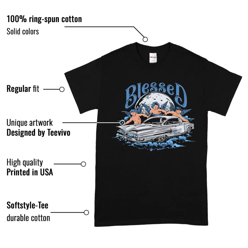 TeeVivo Jordan 1 Low Obsidian UNC Shirt, Blessed Shirt, Low Obsidian UNC 1s Shirt, Jordan 1 Outfit