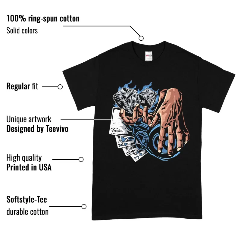 TeeVivo Jordan 1 Low Obsidian UNC Shirt, Gambling Shirt, Low Obsidian UNC 1s Shirt, Jordan 1 Outfit