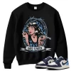 TeeVivo Jordan 1 Low Obsidian UNC Sweatshirt, God Daaamn Sweatshirt, Low Obsidian UNC 1s Sweatshirt, Jordan 1 Outfit